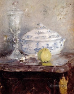 チュリーンとリンゴの静物画 ベルト・モリゾ Oil Paintings